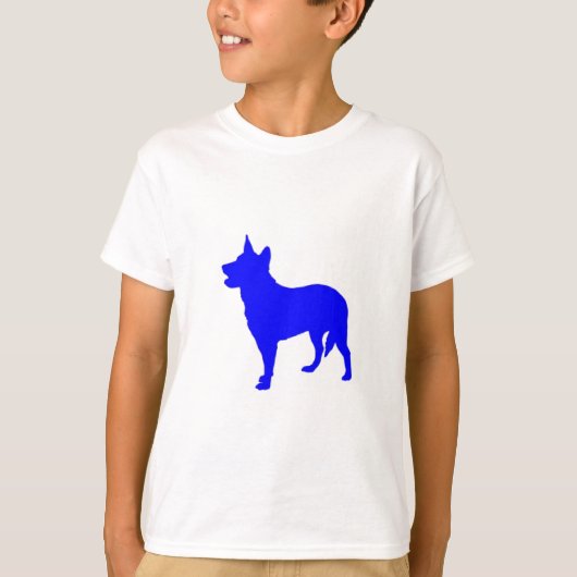 オーストラリアの青いHeeler Tシャツ (正面)