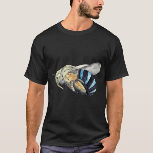 オーストラリアの青帯ハナバチ Tシャツ (正面)