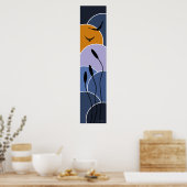 オーストラリアの風景1プレミアムマットキャンバス印刷 ポスター (キッチン)