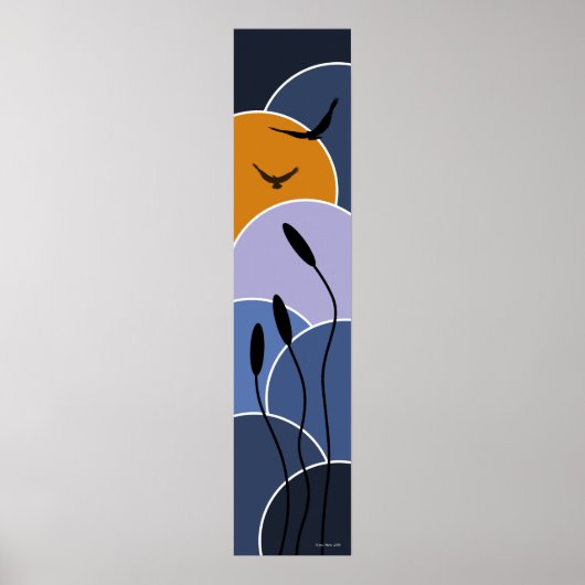 オーストラリアの風景1プレミアムマットキャンバス印刷 ポスター (正面)