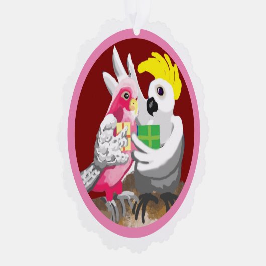 オーストラリアの鳥のクリスマス オーナメントカード (右)