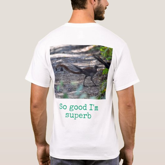 オーストラリアの鳥のプリントTシャツ Tシャツ (裏面)