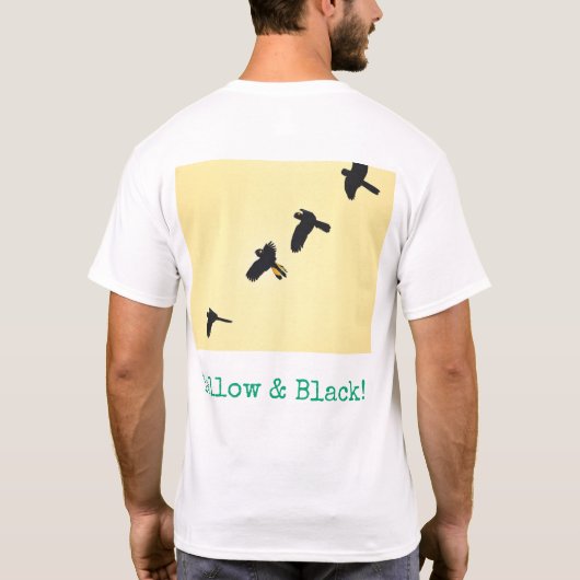 オーストラリアの鳥のプリントTシャツ Tシャツ (裏面)