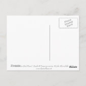 オーストラリアの鳥の花、熱帯フローラターコイズ ポストカード (裏面)