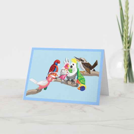 オーストラリアの鳥はかわいらし シーズンカード (正面)