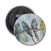 オーストラリアの鳥バギー水の色アートキーリング 栓抜き (正面)