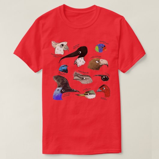 オーストラリアの鳥 Tシャツ (デザイン正面)