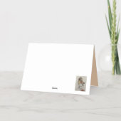 オーストラリアのBaldwinのCollie Greeting Card 箔グリーティングカード (裏面)