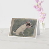 オーストラリアのBaldwinのCollie Greeting Card 箔グリーティングカード (蘭)