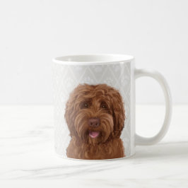 オーストラリアのlabradoodleのコーヒー・マグ コーヒーマグカップ