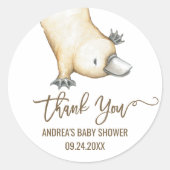 オーストラリアのPlatypus Neutralありがとうございました ラウンドシール (正面)