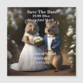 オーストラリアのQuokkaは私と結婚し、日付を保存 (正面)