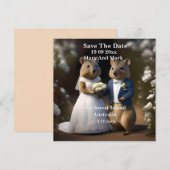 オーストラリアのQuokkaは私と結婚し、日付を保存 セーブザデート (正面/裏面)