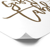 オーストラリアのQuokkaニュートラルギフトテーブルサイン ポスター (角)