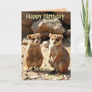 オーストラリアのQuokka Twins、誕生日カード サンキューカード