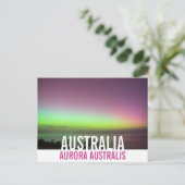 オーストラリアのSouthern Lights写真 ポストカード (スタンド正面)