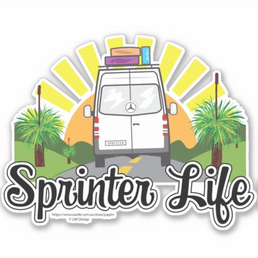 オーストラリアのSprinter Lifeステッカー シール (正面)