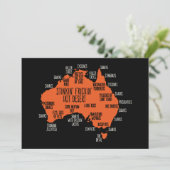 オーストラリアはメンズおもしろいな誕生日のTシャツを説明しました カード (スタンド正面)