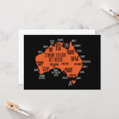 オーストラリアはメンズおもしろいな誕生日のTシャツを説明しました カード (正面/裏面インサイチュ)