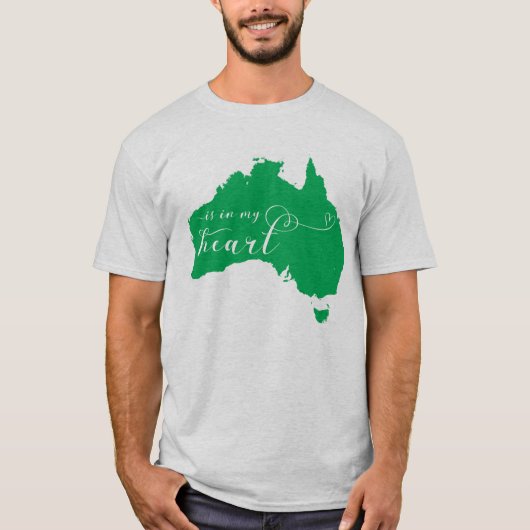 オーストラリアは私の心の中にある Tシャツ (正面)
