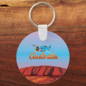 オーストラリアへ飛ぶ キーホルダー (正面)