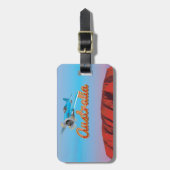 オーストラリアへ飛ぶ ラゲッジタグ (正面縦)