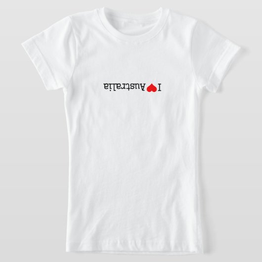 オーストラリアを愛してやまない Tシャツ (レイダウン)