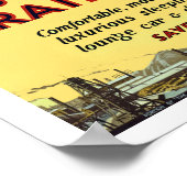 オーストラリアを横断する鉄道 ポスター (角)