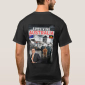 オーストラリアを生き残る Tシャツ (裏面)