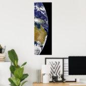 オーストラリアを示す地球の部分的見解 ポスター (ホームオフィス)