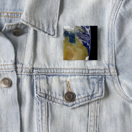 オーストラリアを示す地球の部分的見解 缶バッジ (インサイチュ)