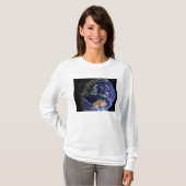 オーストラリアを示す宇宙からの完全な地球 Tシャツ (正面フル)
