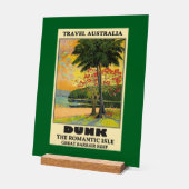 オーストラリアを素晴らし旅行する アクリルサイン (傾斜)