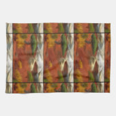 オーストラリアアウトバックドーン抽象芸術アート キッチンタオル (横)