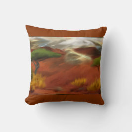 オーストラリアアウトバックドーン抽象芸術アート クッション