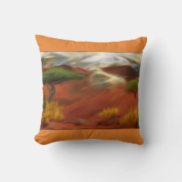 オーストラリアアウトバックドーン抽象芸術アート クッション