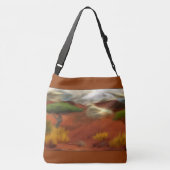 オーストラリアアウトバックドーン抽象芸術アート クロスボディバッグ (裏面)