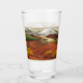 オーストラリアアウトバックドーン抽象芸術アート タンブラーグラス (裏面)