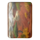 オーストラリアアウトバックドーン抽象芸術アート バスマット (正面縦)