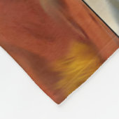 オーストラリアアウトバックドーン抽象芸術アート フリースブランケット (角)