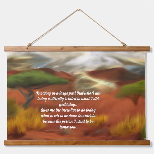 オーストラリアアウトバックドーン抽象芸術アート 吊り下げ型タペストリー (正面)