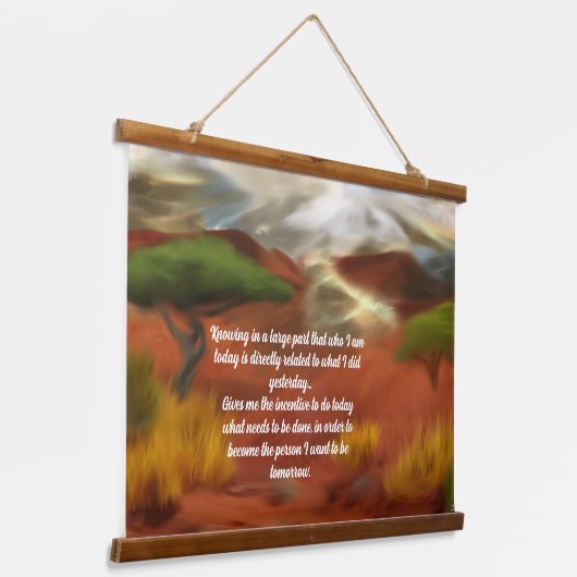 オーストラリアアウトバックドーン抽象芸術アート 吊り下げ型タペストリー (傾斜あり)