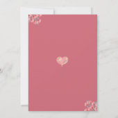 オーストラリアアニマルズコアラピンク誕生日 招待状 (裏面)