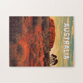 オーストラリアイラストレーショントラベルアートヴィンテージ ジグソーパズル (横)