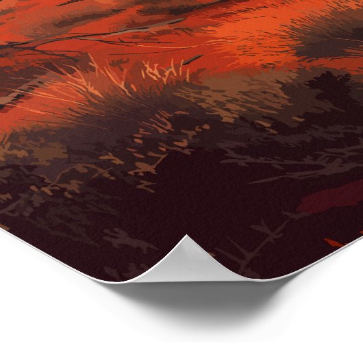 オーストラリアイラストレーショントラベルアートヴィンテージ ポスター (角)