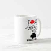 オーストラリアカスタムの二人のテリアが大好き マグカップ (正面右)