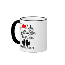 オーストラリアカスタムの二人のテリアが大好き