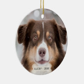 オーストラリアカスタムの羊飼い犬の写真 セラミックオーナメント (右)