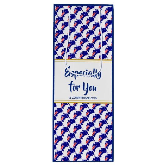 オーストラリアカスタムキリスト教お祝いパーティー ワインギフトバッグ (正面)