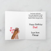 オーストラリアカスタムドードルの誕生日カード サンキューカード (内部)